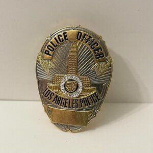 LAPD Los Angeles Police Pin Badge Double Backing Pinback